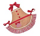 ADULT GINGERBREAD APRON WITH BUTTONS