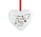 PAW PRINTS FOREVER IN MY HEART ORNAMENT