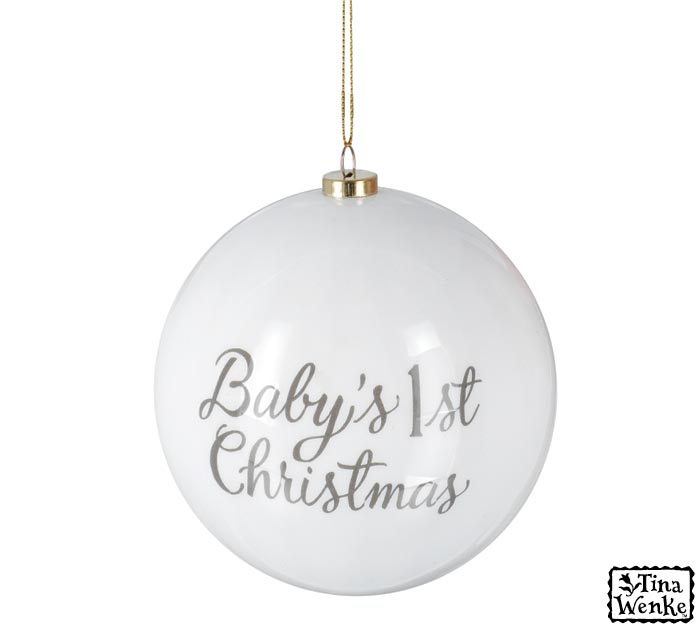 baby's 1st christmas ornament