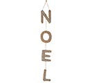 NOEL GARLAND IN TWINE WITH SILVER ACCENT