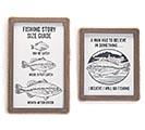 FISHING STORY SIZE GUIDE WALL HANGING