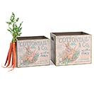 COTTONTAIL  CO NESTED WOOD PLANTERS