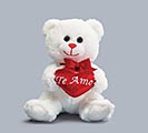 7&quot; SITTING BEAR WITH TE AMO RED HEART