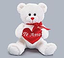 PLUSH 15&quot; TE AMO BEAR WITH RED HEART