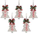 CHRISTMAS TREE ORNAMENT ASTD MESSAGES