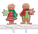GINGERBREAD COUPLE STOCKING HOLDERS