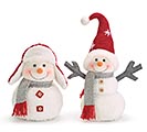 SNOWMAN ASSORTMENT WITH RED/GRAY/WHITE