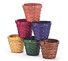 4&quot; ASSORTED BAMBOO FALL POT COVERS