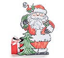 LARGE SANTA CLAUS WITH EASEL BACK