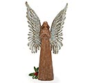 BROWN RESIN ANGEL WITH TIN WINGS