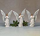 WHITE ANGELS WITH METAL WINGS