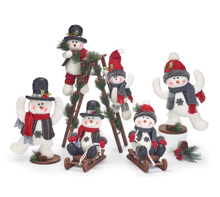 5 Pc Playful Snowman Family