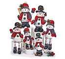 6 PC SNOWMAN FAMILY ASSORTED