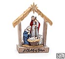 RICH COLOR HOLY FAMILY SHELF SITTER