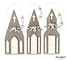 LARGE WOODEN CHURCH ORNAMENTS