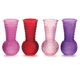 ASSORTED GLASS BULB VASE