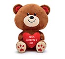 10&quot; BROWN BEAR HOLDING RED HEART