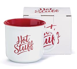 MUG VALENTINE HOT STUFF MESSAGE