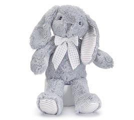 gray bunny stuffed animal