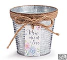MOM MEANS LOVE FLORAL POT COVER