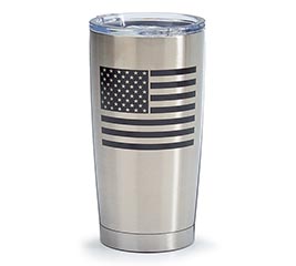 TUMBLER STAINLESS STEEL AMERICAN FLAG