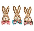 BUNNY HEAD WITH EYE GLASSES AND BOW TIE