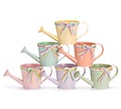SPRING WATERING CAN PLANTER W/BOW ASTD