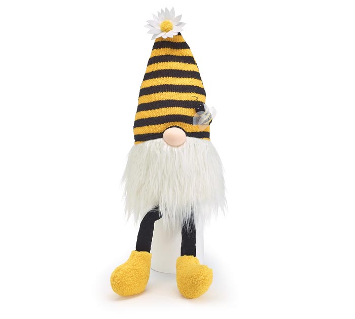 Large Yellow And Black Gnome With Bee