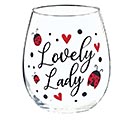 STEMLESS LOVELY LADY WITH LADYBUGS