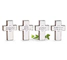 SMALL DISTRESSED CROSSES WITH MESSAGES