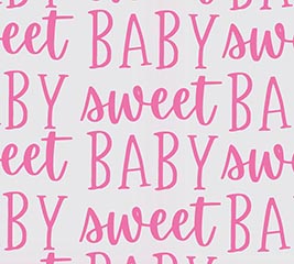 Oh Baby! Quote Satin Baby Shower Ribbon, 7/8-inch, 10-yard – Party