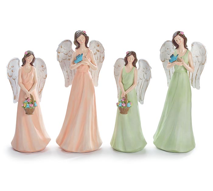 Angel Figurines | 2 Styles | Resin | 11.5 | 134135 A & B