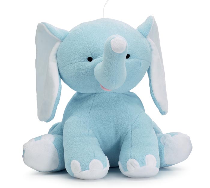 Blue Elephant Can Monogram In The Ears