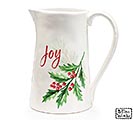 RED JOY HOLLY  PINE BRANCH PITCHER