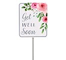 PICK PINK FLOWERS WITH GET WELL SOON MSG