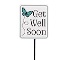 GET WELL SOON PICK WITH BUTTERFLY