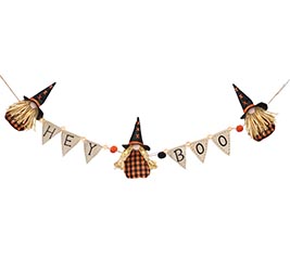 LIGHT UP HEY BOO GNOME GARLAND