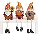 FALL GNOMES ASSORTED SHELF SITTERS