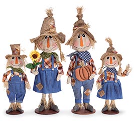 SCARECROW FAMILY OF 4 PIECES ASTD SIZES