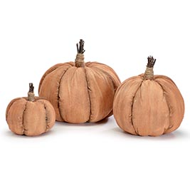 DISTRESSED ORANGE PUMPKINS 3 SIZES