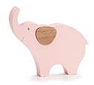 PINK WOODEN ELEPHANT PHOTO/NOTE HOLDER