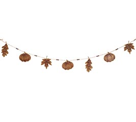 COPPER LEAF  PUMPKIN GARLAND