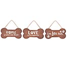 BONE SHAPE ORNAMENTS WITH ASTD MESSAGES