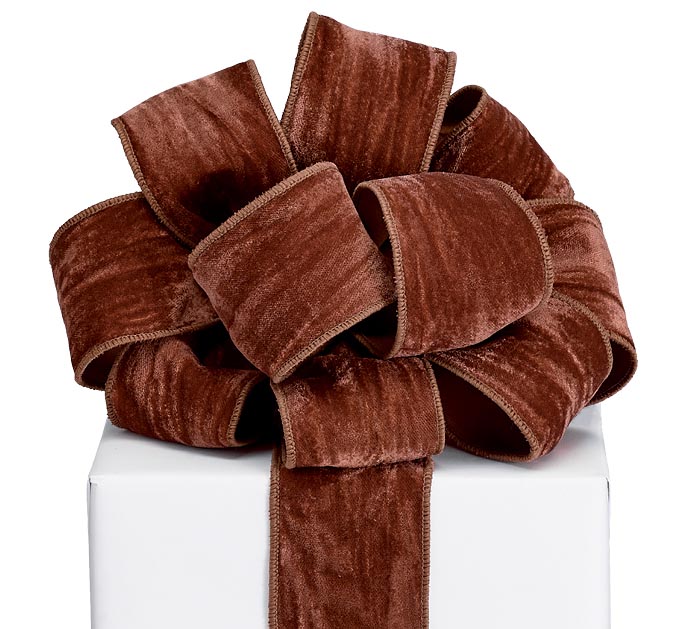 Brown Value Velvet Ribbon - Christmas Velvet Ribbon Wholesale