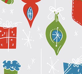 RETRO CHRISTMAS CELLOPHANE SHEETS