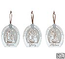 ASSORTED HOLY FAMILY ORNAMENTS