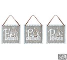 ASSORTED HOLY FAMILY SQUARE ORNAMENTS