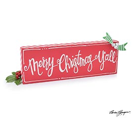 MERRY CHRISTMAS Y'ALL SHELF SITTER
