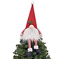 DECORATIVE CHRISTMAS GNOME TREE TOPPER