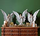 LARGE ANGELS WITH METAL WINGS